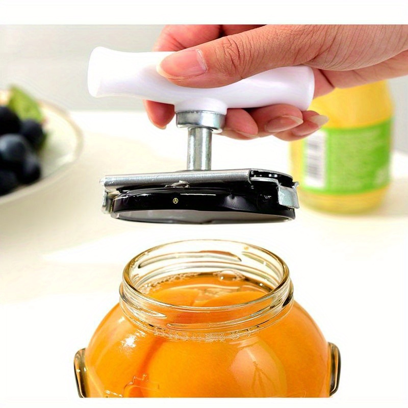 1pc white stainless steel can bottle opener durable labor saving kitchen tool multi function accessory ergonomic household gadgets useful tool