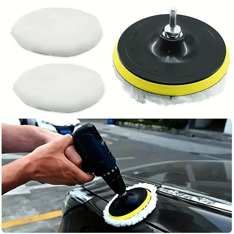 

5pcs Car Polishing Set - Waxing Sponge Disc For Industrial And Beauty Care - Car Detailing And Maintenance