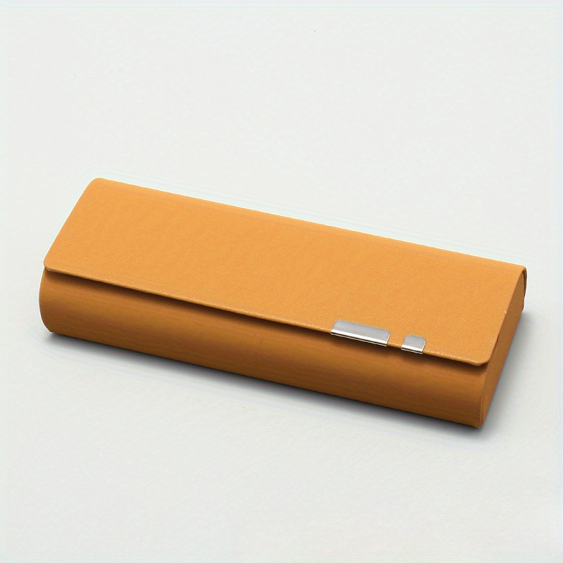 Fashionable And Minimalist Glasses Storage Box, Faux Leather Compression-resistant Glasses Case