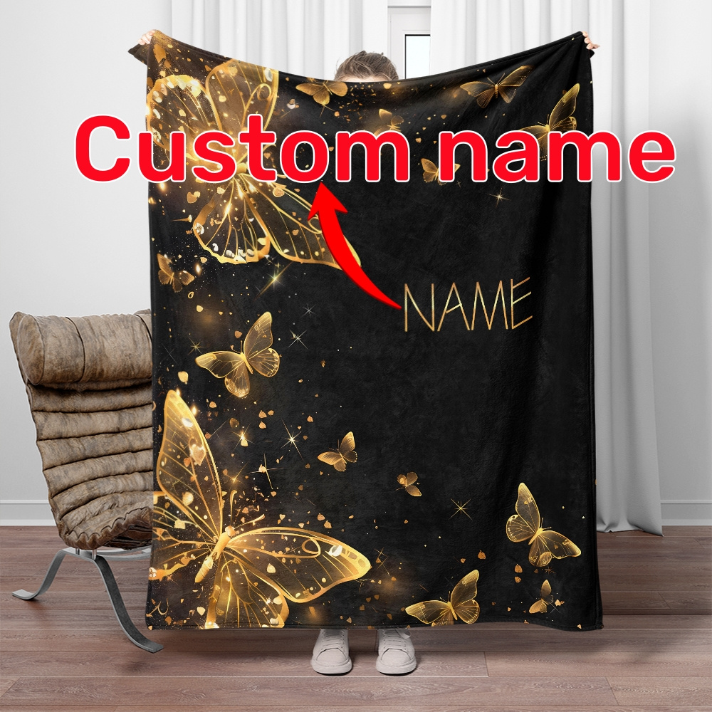 

1pc Blanket, Personalization Blanket For Sofa, Bed, , Camping, , , , , And Bed - And Blanket