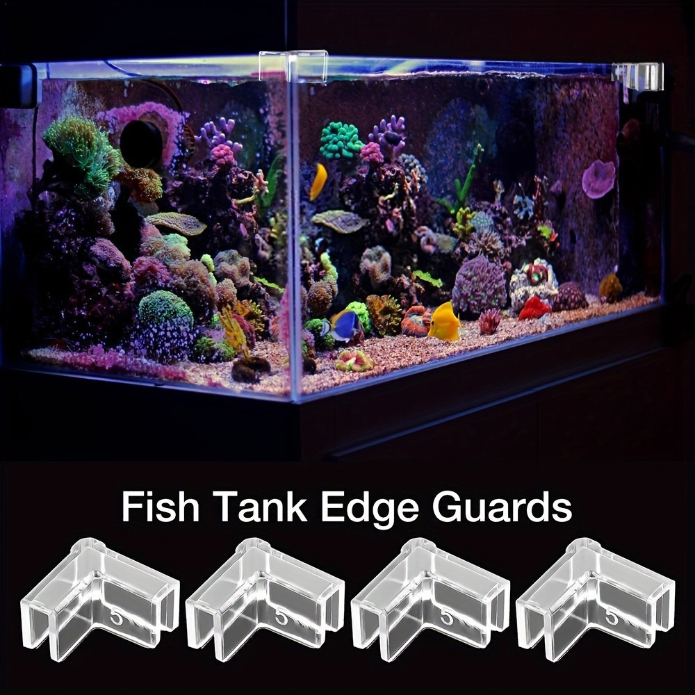 balacoo 8pcs Aquarium Cover Bracket Fish Tank Accessories Fish Tank Lid  Handle Aquarium Lid Clip 10mm Acrylic Clip Cover Plate Acrylic Transparent