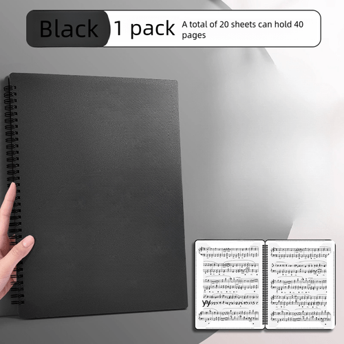 20 30 hold page a4 size black double sided piano folder for piano