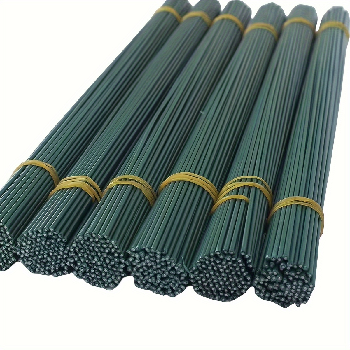 

20-piece Green Floral Stems 11.81" & 15.75" - Diy Craft Wire For Handmade Bouquets And Arrangements