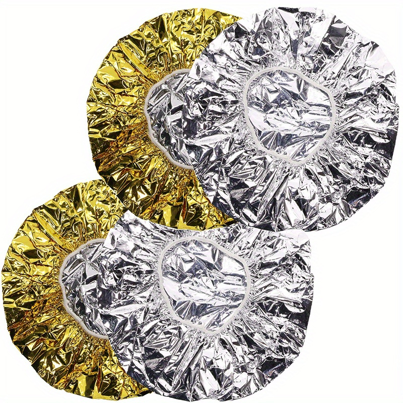 TEMU WANMEI 4 piezas de tapas de aluminio reutilizables para acondicionamiento profundo, aptas para todo tipo de cabello, herramientas ideales para