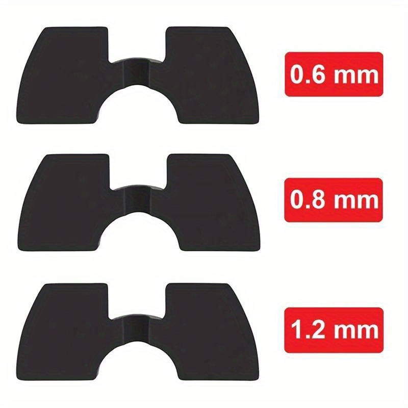 3pcs/4pcs Rubber Cushions For Xiaomi M365, 1s Pro, Mi Scooter - Front Fork Vibration Damper Spacers (0.6mm & 1.8mm) In Red/black, Noise Reduction & Stability Enhancement Accessories