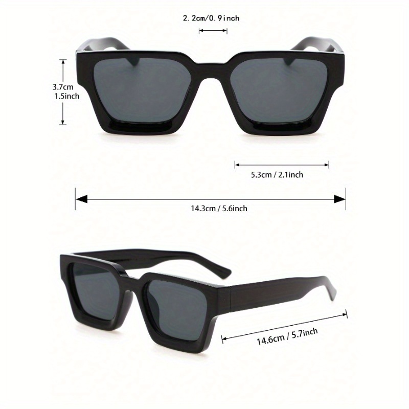 1pc classic men square frame fashion glasses - Temu United  display picture 1
