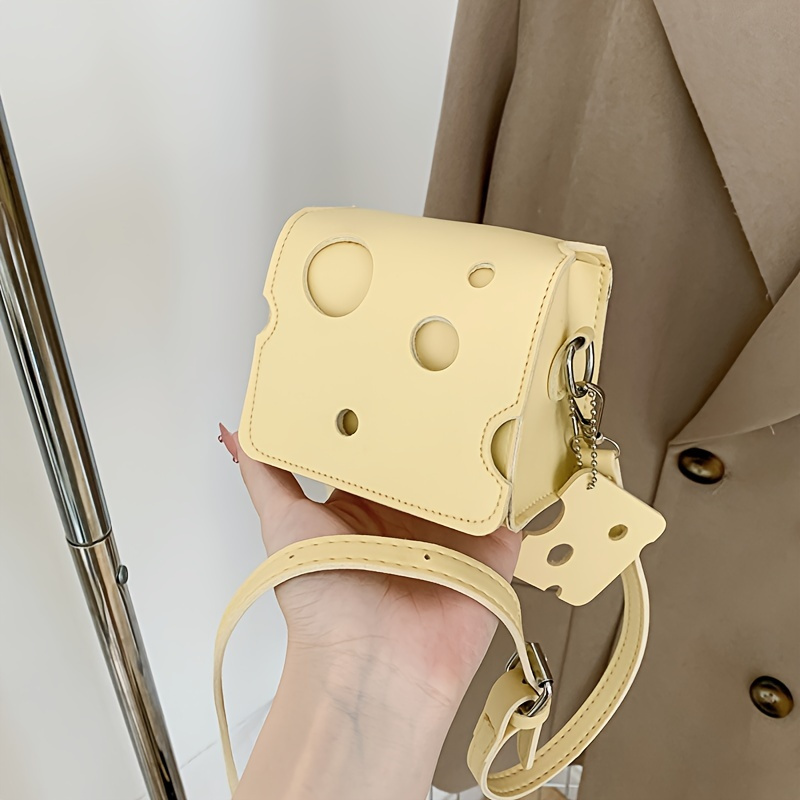 

Cheese Shoulder Bag, Trendy And Creative Mini Bag, Fashionable And Casual Crossbody Bag