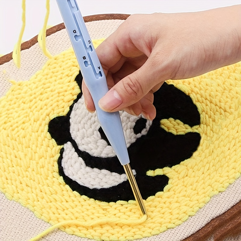 4pcs Woven Rug Hook Kits Rug Hook Tool Knitting Supplies Crochet Tool Kit  Rug Hooks Weaving Needles Needle Weave Yarn Markers Hook Carpet Scarf  Wooden