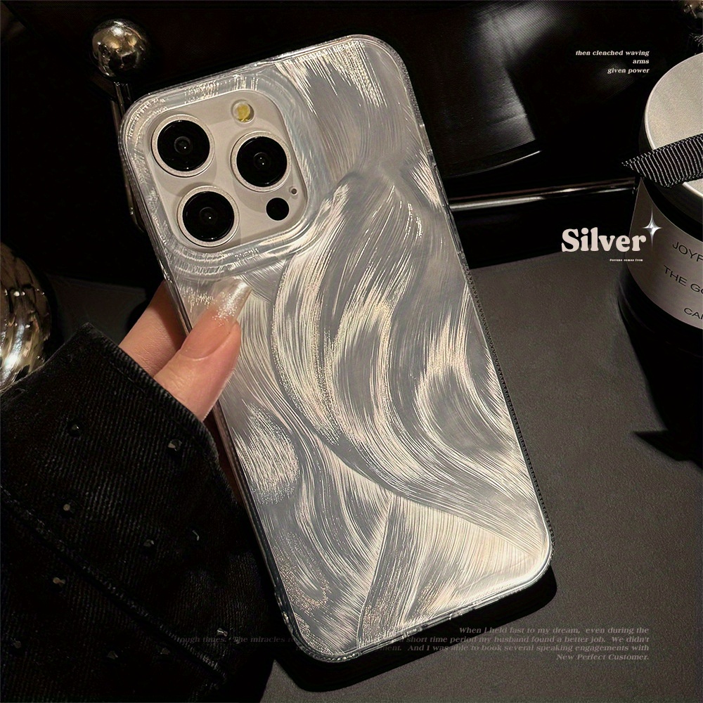 

Light Luxury Cold And Light Wind Premium Sense Feather Imd Phone Case Suitable For 15/14/13/12/11 Series