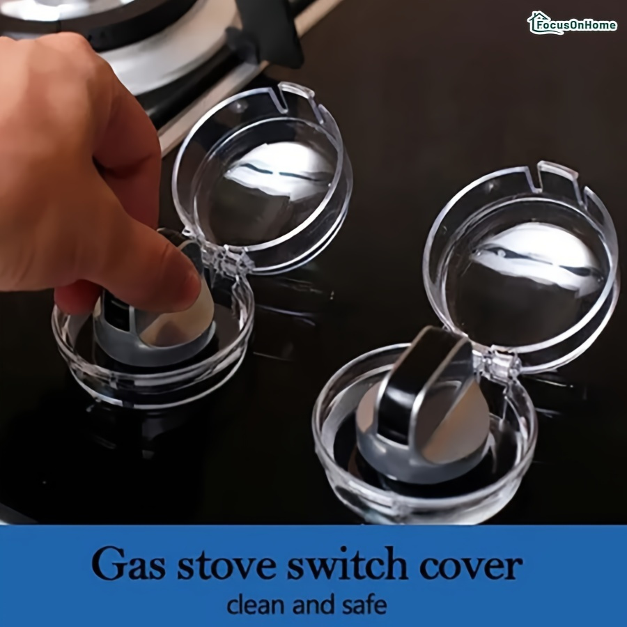 2 4pcs household gas stove for switch protective cover knob for switch protective cover gas stove   protective cover kitchen gadget kitchen accessories details 5