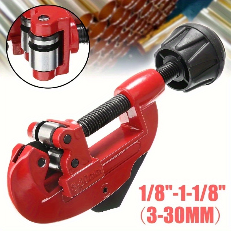 

Heavy-duty Pipe Cutter Tool - 1/8" To 1-1/8" Tubing Cutting, Aluminum Alloy With Steel Blade For Copper, Aluminum & Stainless Steel