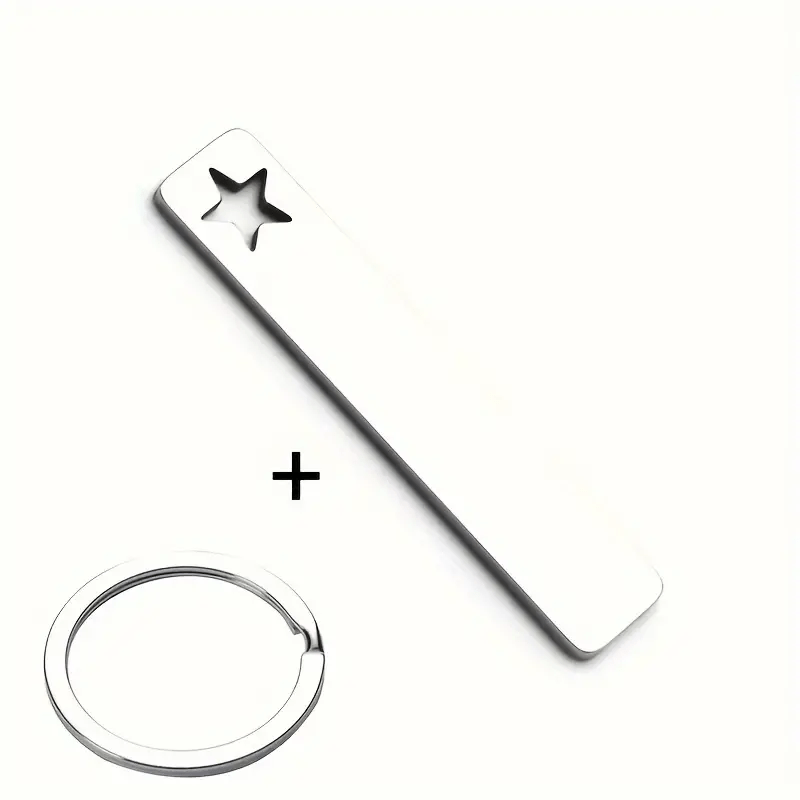 1pc Self- Text Keychain, Self- Phone Number, Anti-loss Information, Or Other Self- Statement