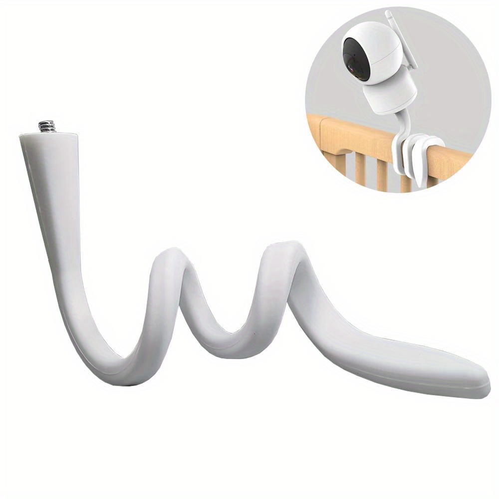 Image of Camera Holder Stand Monitor Wall Mount Silica Gel Bracket Hole-free Cradle Rod Hose Holder Flexible Twist Mounting