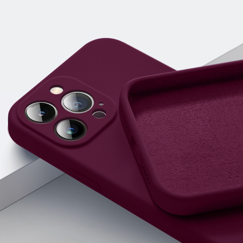 2024 Premium Phone Case for iPhone 15 14 13 11 12 Pro Max 15 Plus TPU Solid Color Fall and Collision Protection Cover