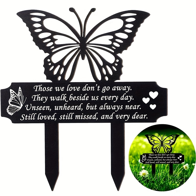 

Beautiful Butterfly Garden Stakes, Add A Touch Of Elegance To Your Tomb Decorations