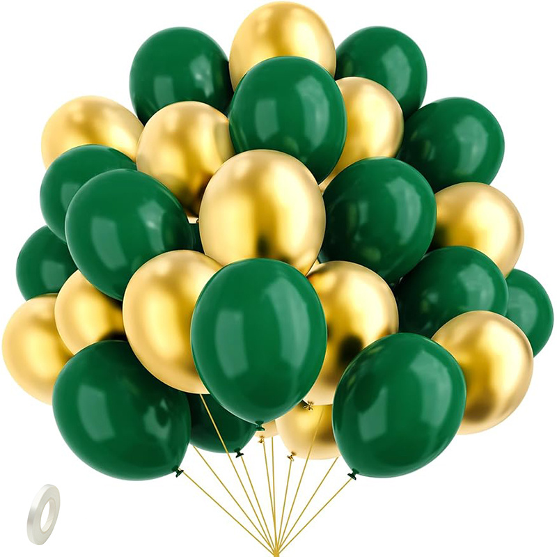 

31pcs Green Golden Latex Balloons, Wedding Decor, Birthday Party Decor, Anniversary Decor, Graduation Decor, Holiday Decor, Mother's Day Decor, Indoor Outdoor Decor, Home Decor, Room Decor