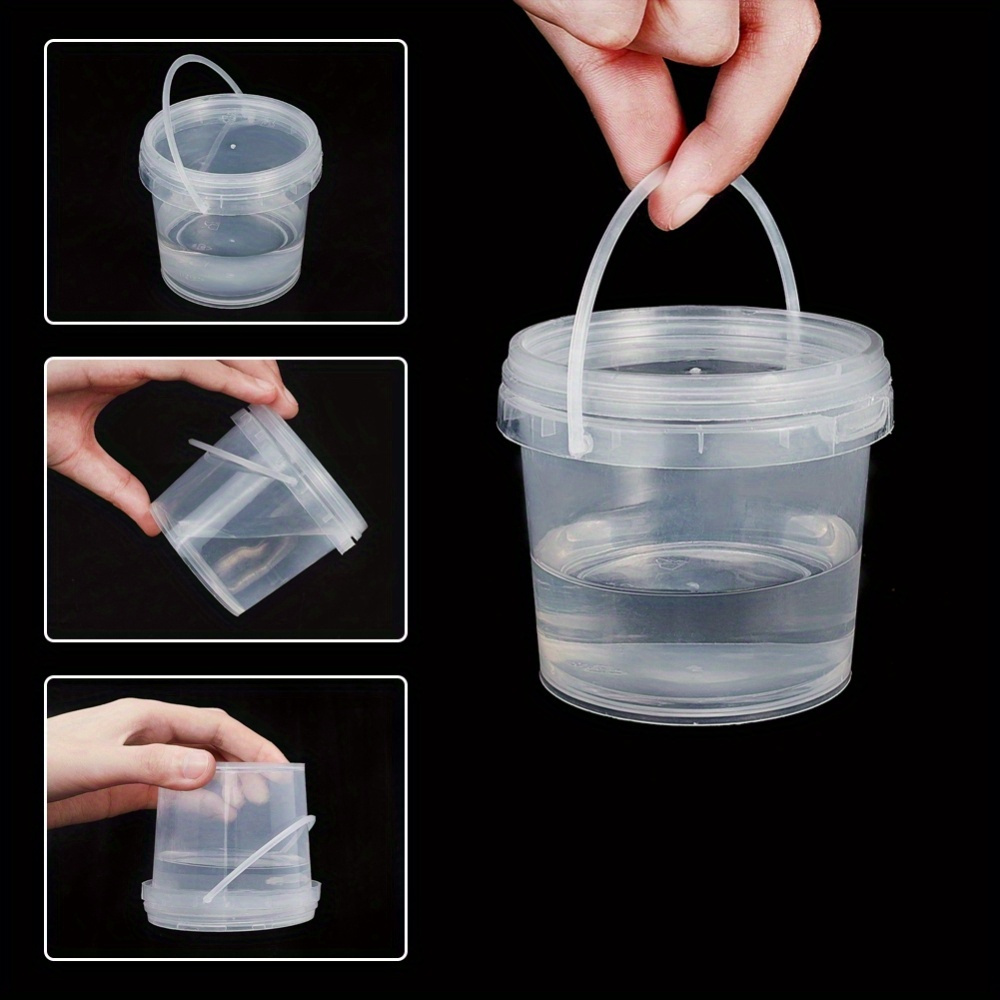 

20-pack Clear Plastic Round Storage Containers With Lids - 230-240ml Capacity - Perfect For Organizing Craft & Sewing Supplies