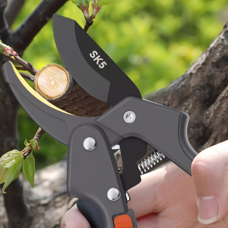 

1pc Professional Sk85 Gear Pruning Shears, Classic Style Garden Scissors, Heavy-duty Gear Structure Hand Pruners, Sharp Branch Trimmer For Fruit Trees And Flowers