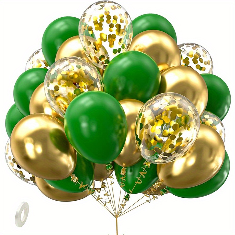 

31pcs, Green Golden Confetti Latex Balloons, Wedding Decor, Birthday Party Decor, Anniversary Decor, Graduation Decor, Holiday Decor, Mother's Day Decor, Indoor Outdoor Decor, Home Decor, Room Decor