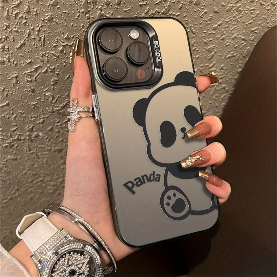

Panda Pattern Protective Phone Case For 7/8/11/12/13/14/15/x/xr/xs/plus/pro/pro Max/se2 - Durable Bumper Cover With Shock-resistant Corners