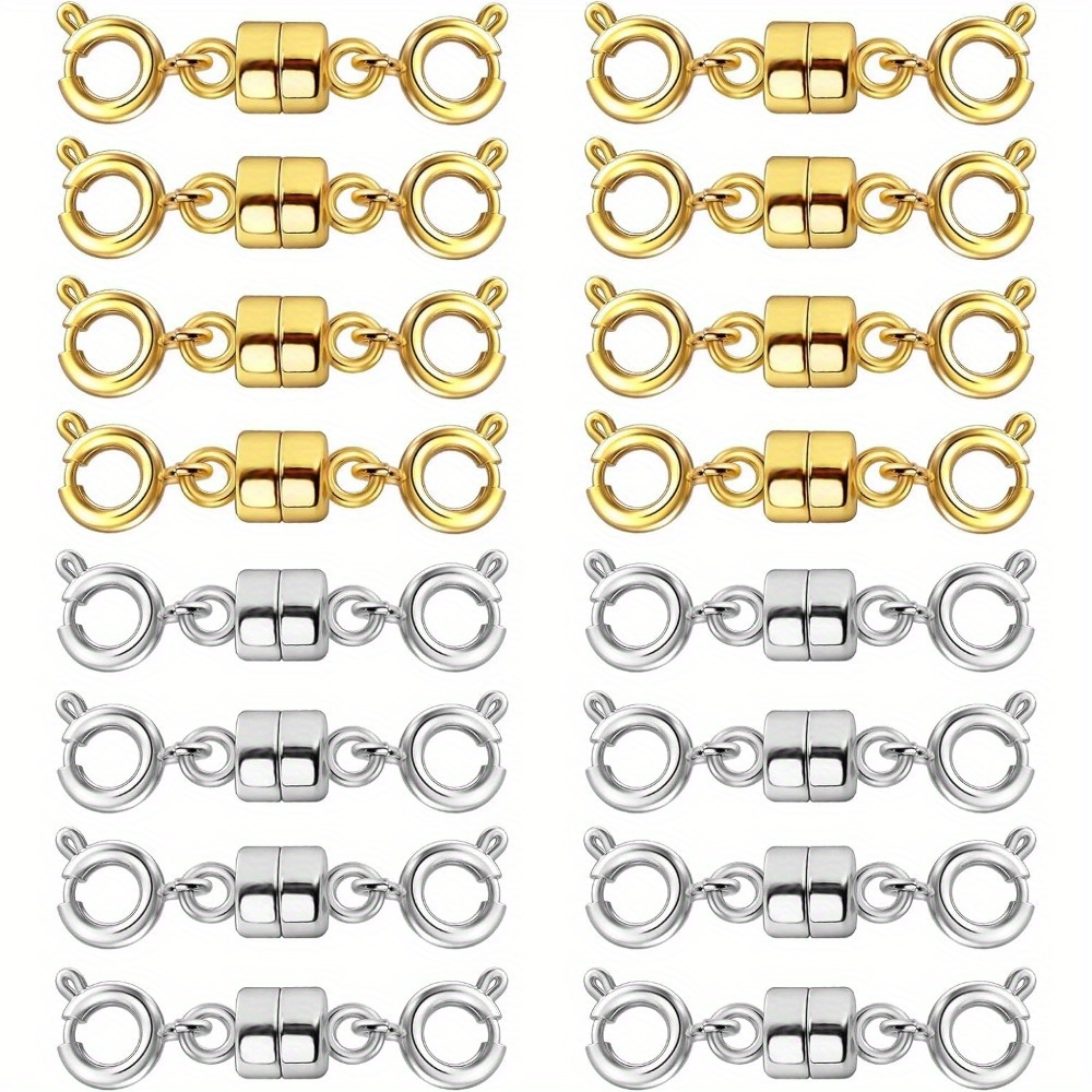 

16pcs Double Magnetic Necklace Clasps And Closures Bracelet Extender Jewelry Clasps For Jewelry Making