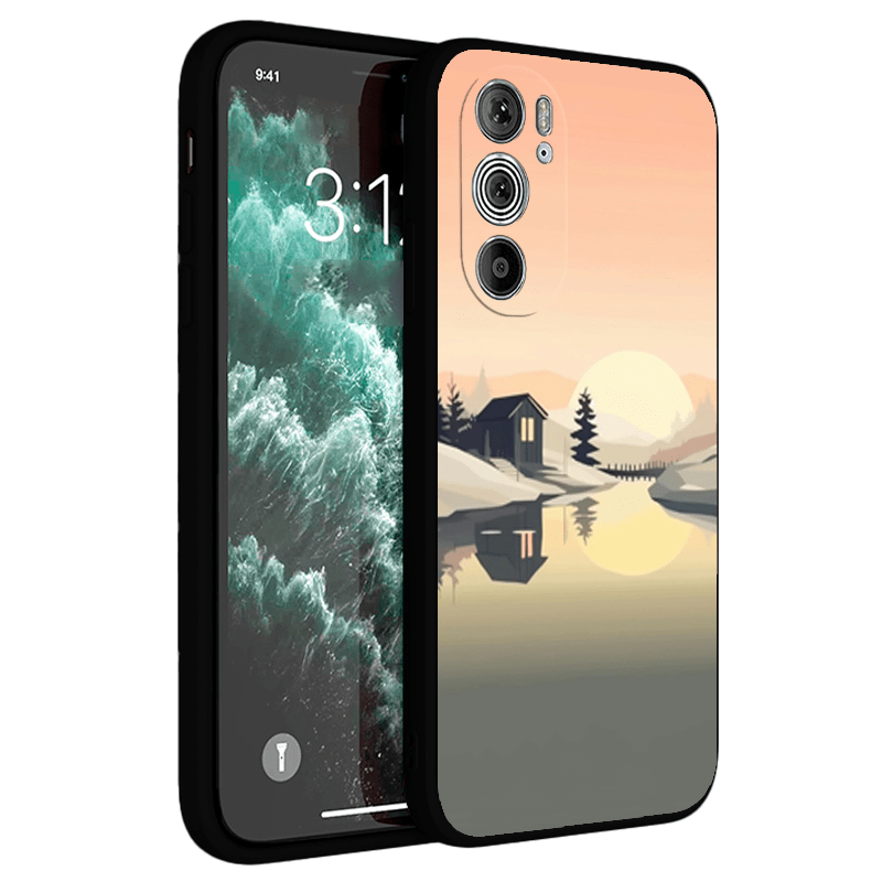 Aesthetic Landscape Tpu Protective Soft Shockproof Phone Case For Motorola Moto Edge G200 Pro