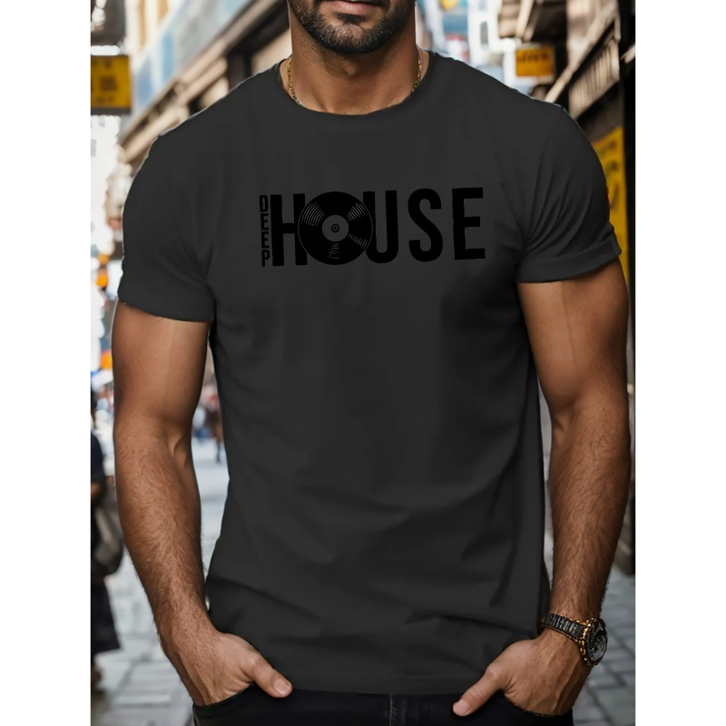 

Deep House Music Men's Short Sleeve T-shirt Summer T-shirt Top