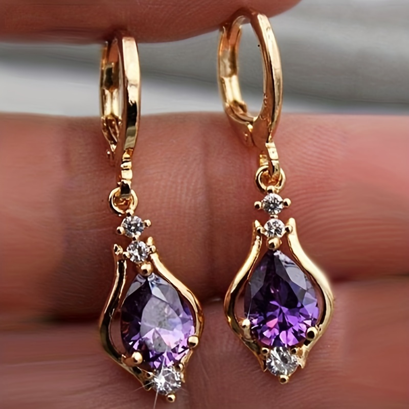 

Stunning Multicolor Zirconia Teardrop Earrings For Women - Fine Jewelry For Any Occasion