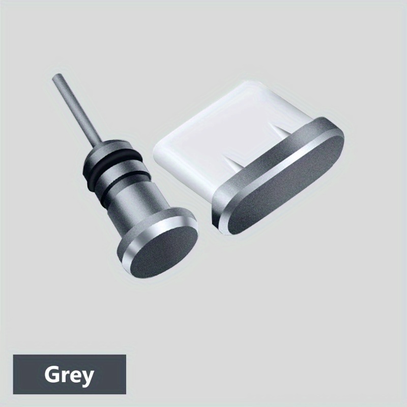 TEMU Juego de tapones antipolvo para teléfono tipo C, que tapones para puerto USB tipo C y conector de auriculares de 3.5 mm, compatible con Samsung,