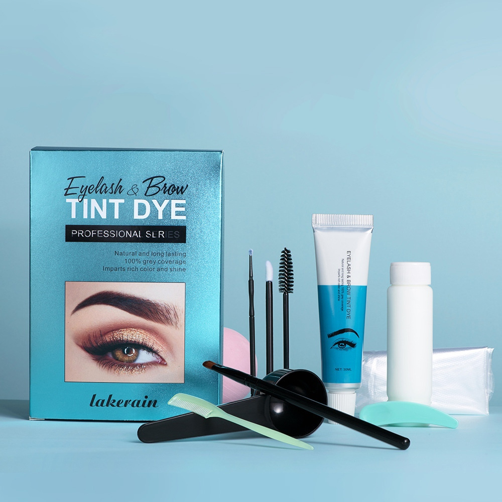 

Eyebrow Dye Kit Eyelashes Brow Tint Set, Brown Black Eyebrow Gel Easy Dye Eyebrow Enhancers