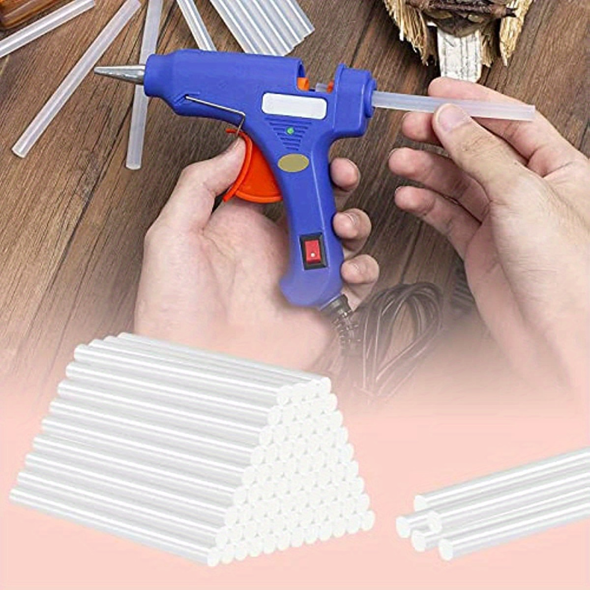 

10/30/50/100pcs Clear Eva Hot Glue Sticks, Compatible With Mini Glue , Multipurpose For Art, Craft, Diy Projects