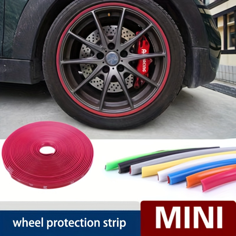 

rim Enhancer" Universal Fit Car Wheel Rim Protector - Durable Abs Anti-scratch & Collision Strip, Protection Ring For Enhanced Vehicle Decoration