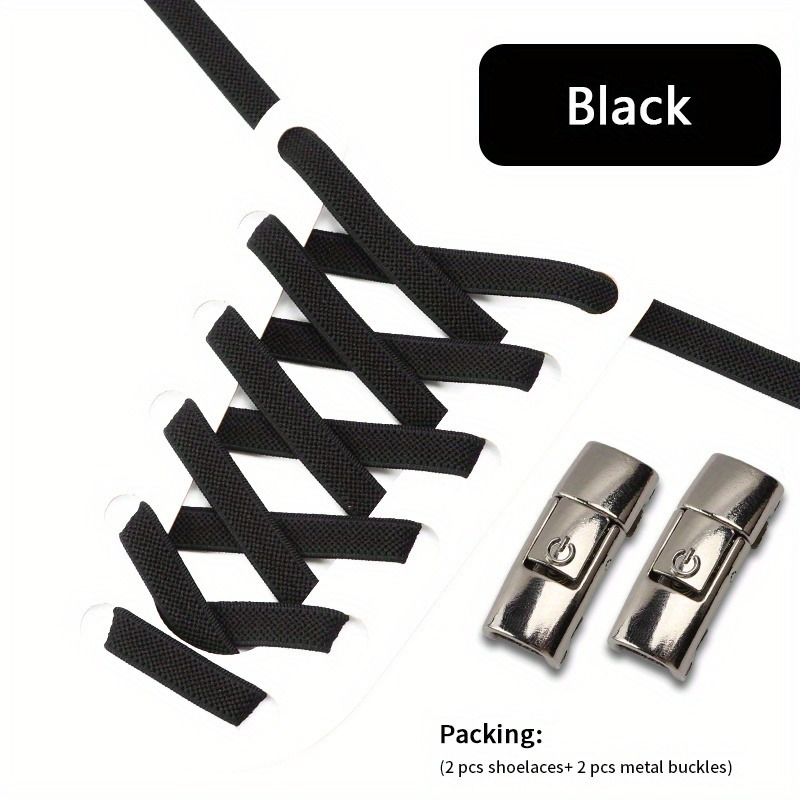Adjustable Shoelaces For - Metal Buckles, Sports & Casual Wear