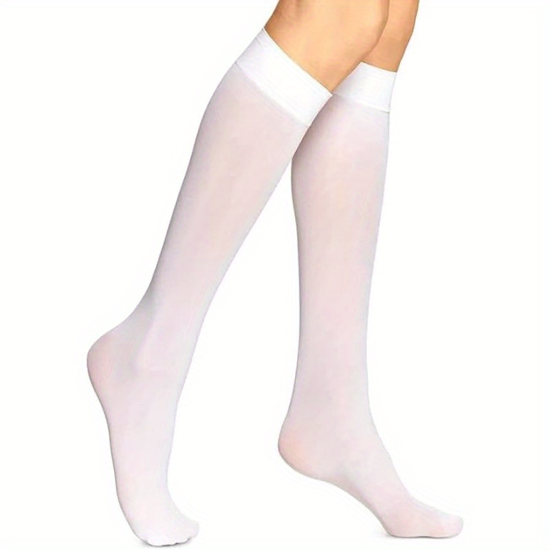 Plus size white knee high stockings hotsell