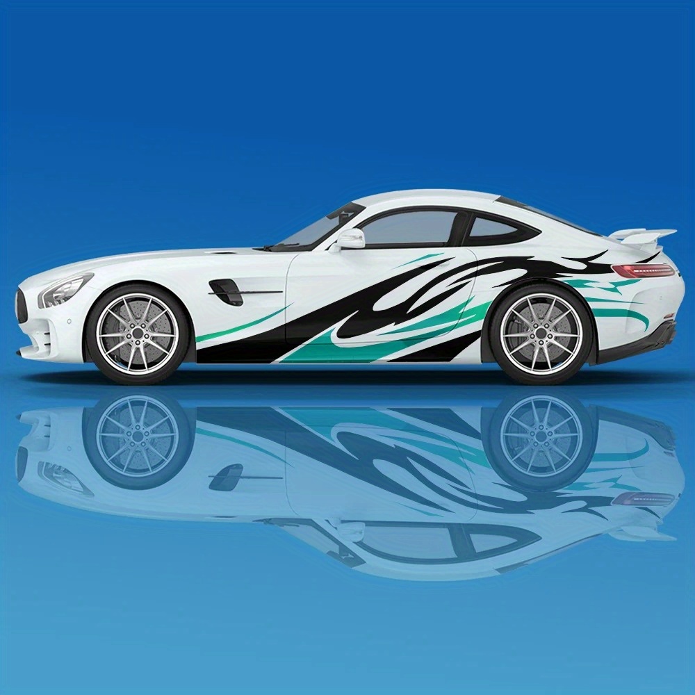 

Flame Wrap - High-quality Vinyl Decal, Uv Fade Resistant, Easy Clean Side Graphic For Racing & Sports Cars