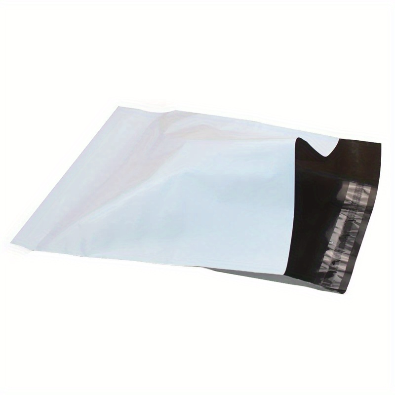 

Lot de 50 Enveloppes Polyvalentes Autocollantes Blanches - Enveloppes d'Expédition en Plastique PE Durables pour Usage Postal et de Courrier