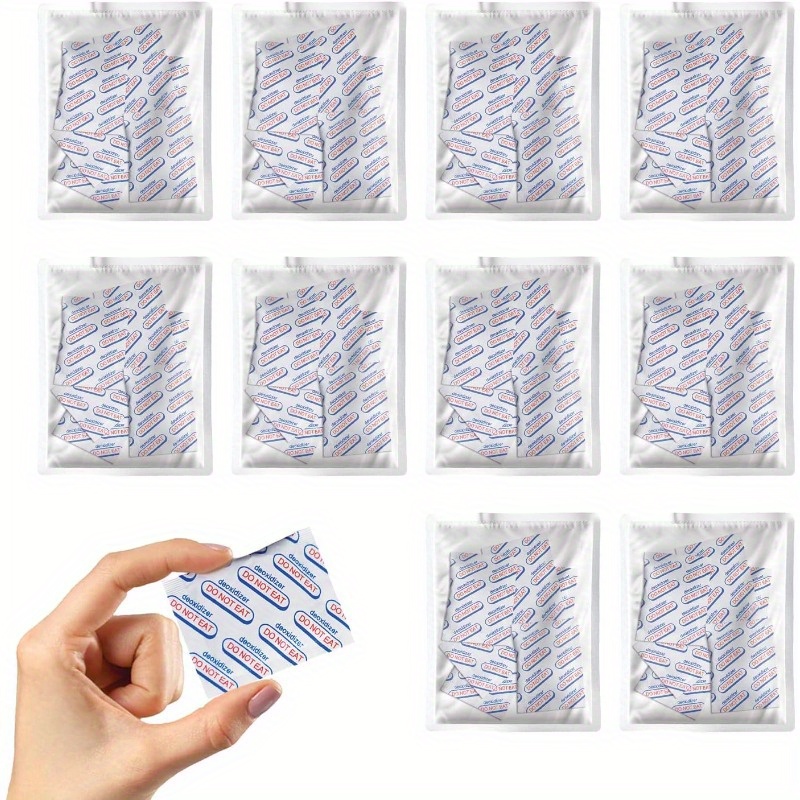 

50cc, 10 Individual Pack Of 10 Packets, Total 100 Packets Oxygen Absorbers For Food Storage, Food Grade Oxygen Absorbers Packets For Food