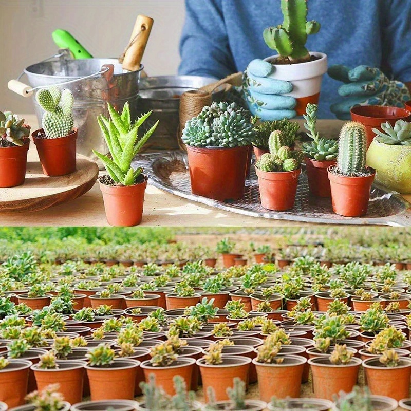 

75//150pcs, Flower Pots For Seedlings And Seed Starting Flexible Plant Nursery Pots Flower Plant Containers For Succulents Seedlings