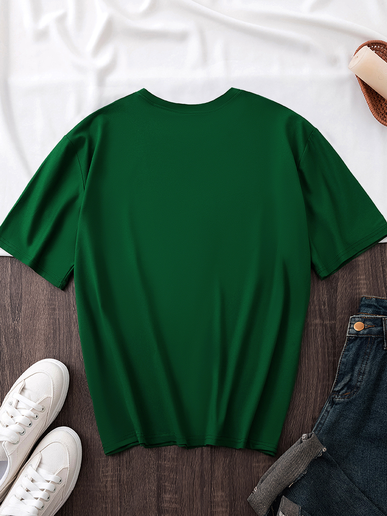 solid color crew neck t shirt casual short sleeve t shirt - Temu