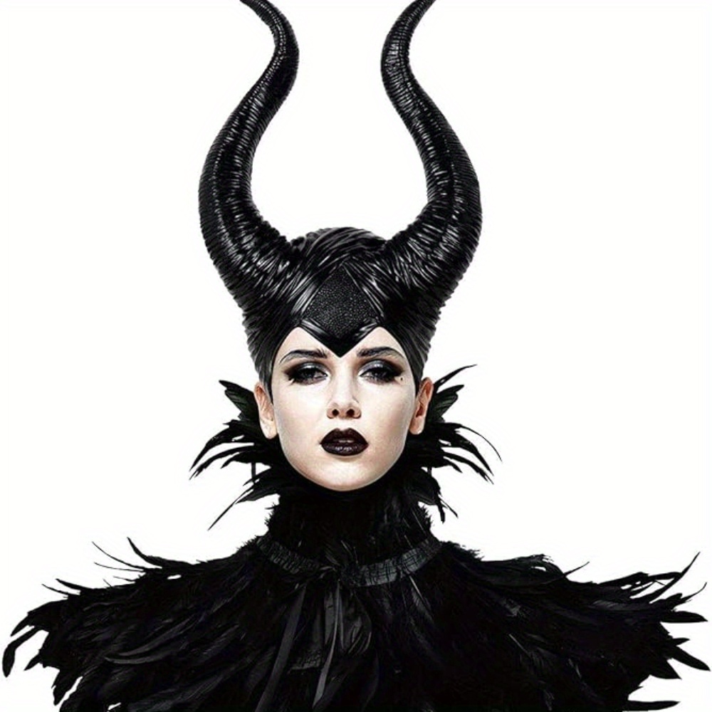 cape feathered horns perfect halloween