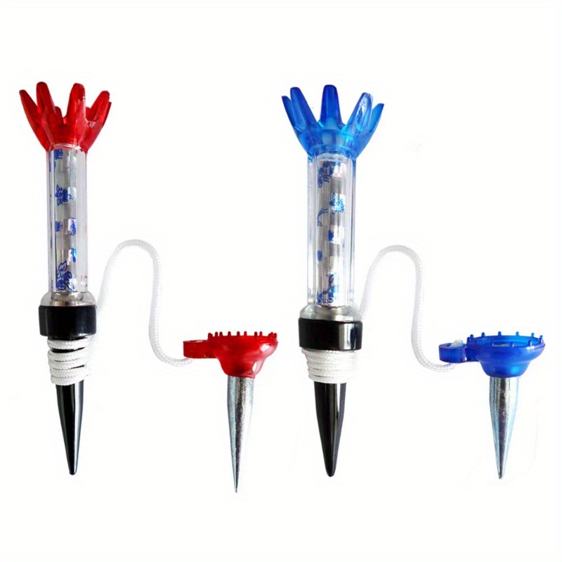 TEMU 2pcs Magnetic Golf Tees, 8cm/3.15inch, Son-mother Separable Plastic Ball Holder With Golfing Experience