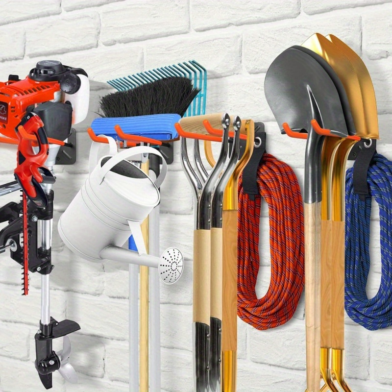 1pc Garage Storage Hook For Garden Tool, Wall Mounted Hook, Garage Organization And Storage, Shovel & Rake Hangers Organizer, Yard Tool Rack, Garage Supplies
