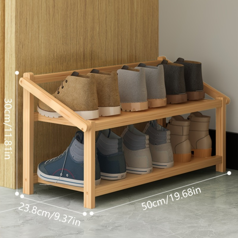 

1pc Free Installation Shoe Rack, Foldable Household Doorway Simple Shoe Storage Rack, Multi-layer Shoe Cabinet, Living Room Entrance Bedroom Dorm Accessories, Home Organization And Storage Supplies