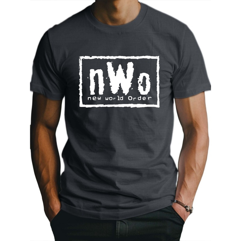

Letter New World Order Fitted Men's T-shirt, Sweat-wicking And Freedom Of Movement
