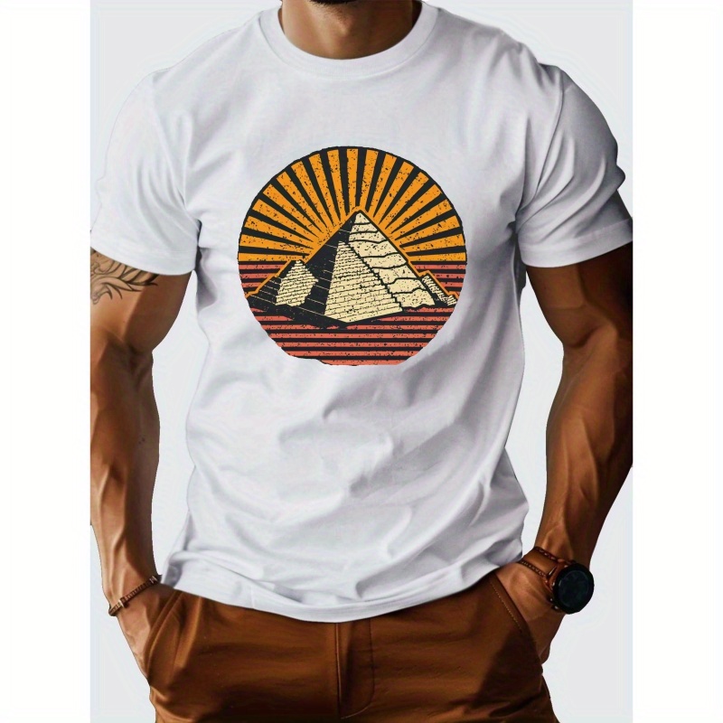 

The Great Pyramids Vintage G500 Pure Cotton Men's T-shirt Comfort Fit