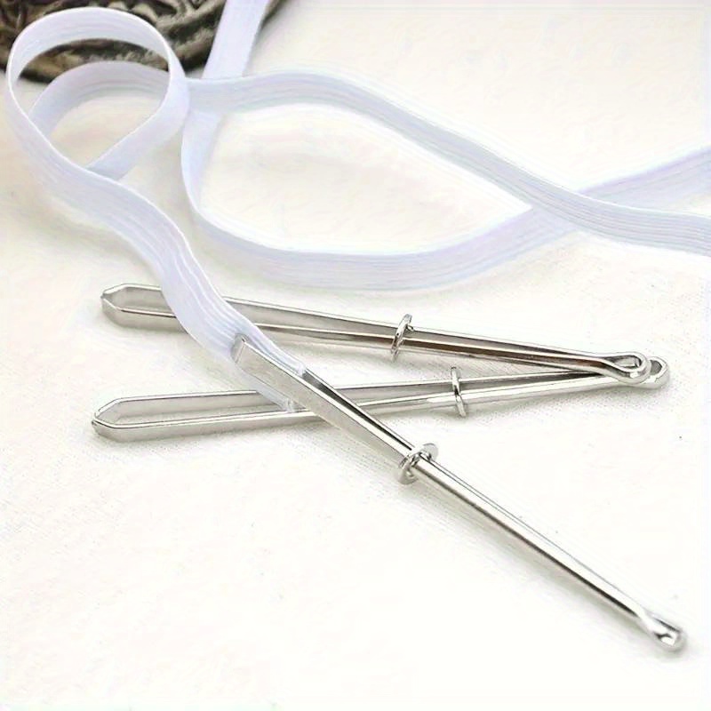 

Elastic Band Threader Clip For Sewing Diy, Belt Guide Needle Tool For Trousers, 1pc White