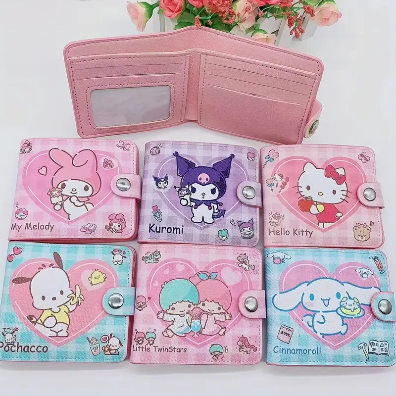1pc Girl's Kawaii Wallet, Pu Leather Cute Cartoon Wallet | Shop Now For ...