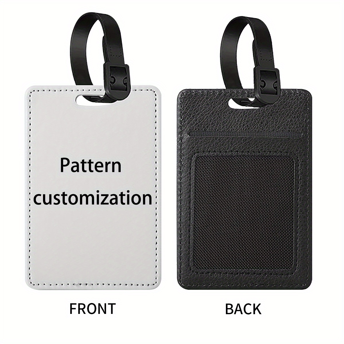 Diy Photo & Text Luggage Tag, Id, Travel Boarding Pass & Work Id Card Compatible - Suitable For Travel, Birthday, Valentine's Gifts