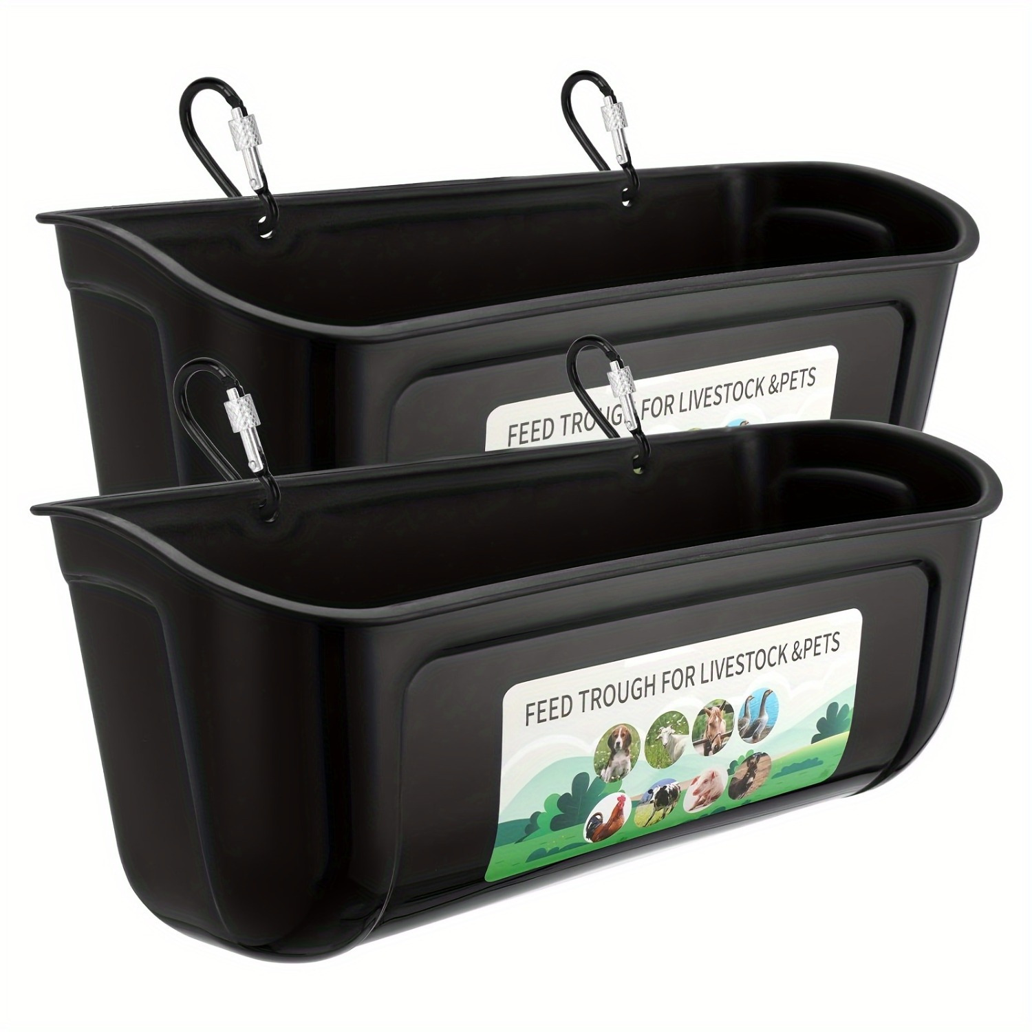 

Plastic Hanging Trough For And , 4.5 Quart - , , Bpa-free, To , , , Waterer And Feeder.