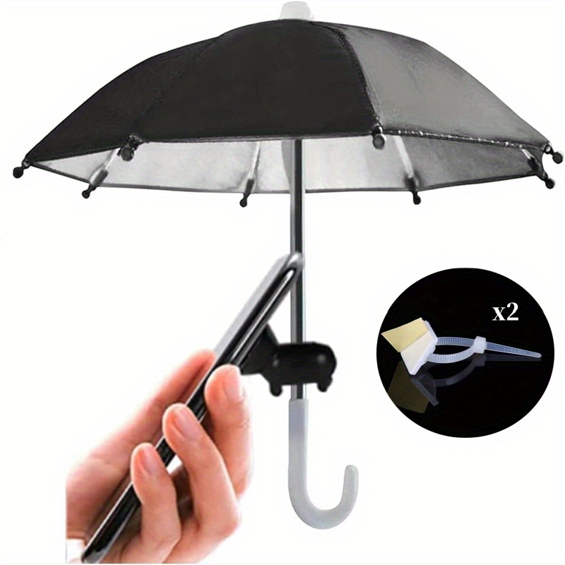 

Mini Waterproof Phone Umbrella With Uv Protection, Casual Durable Funny Umbrella, Bike Accessories